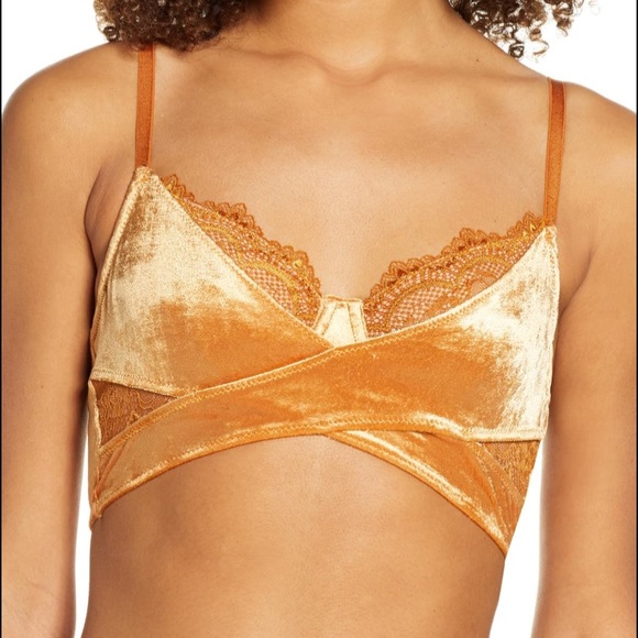 Free People Other - NWOT Free People Aurora Lace Trimmed Underwire Bra